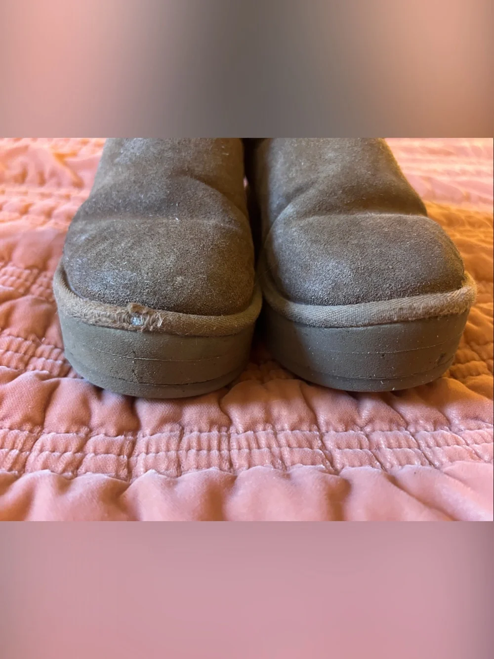 UGG Kids Brown Cozy Faux-Shearling Lined One-Piece Slip-On Platform